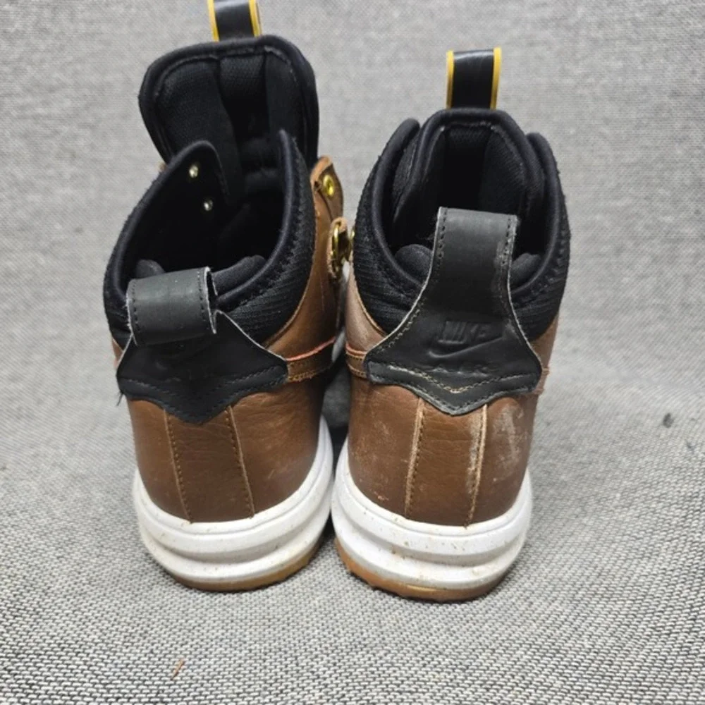 Nike Lunar Force 1 Duckboot Brown Black‎ Watershield 805899-201 Mens Boots